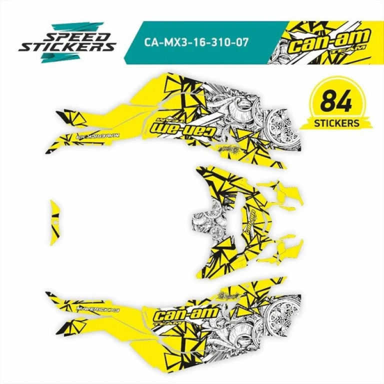 Mud Bandit Yellow for Can-Am Maverick X3 2 Doors